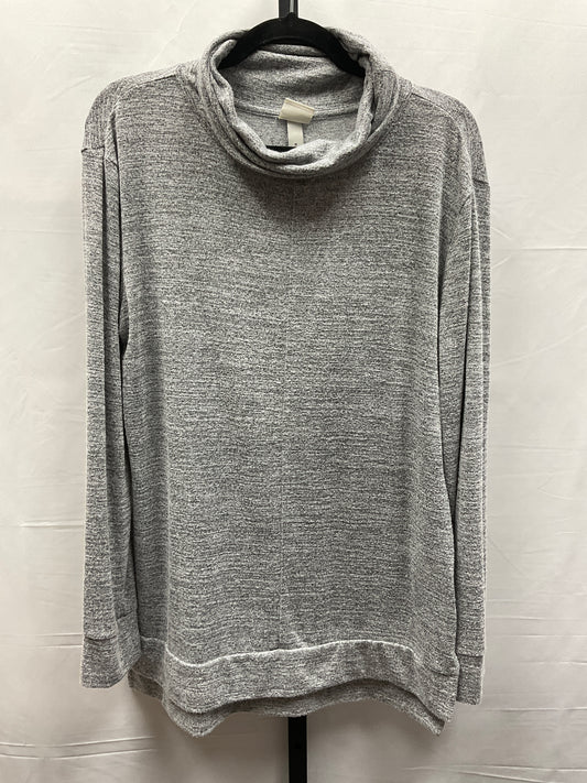 Top Long Sleeve By A New Day In Grey, Size: S