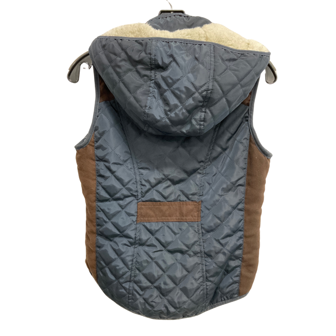 Vest Puffer & Quilted By Ci Sono In Blue & Brown, Size: S