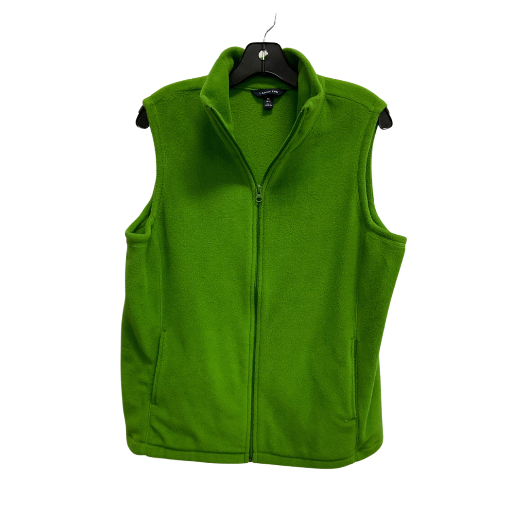 Vest Fleece By Lands End In Green, Size: M