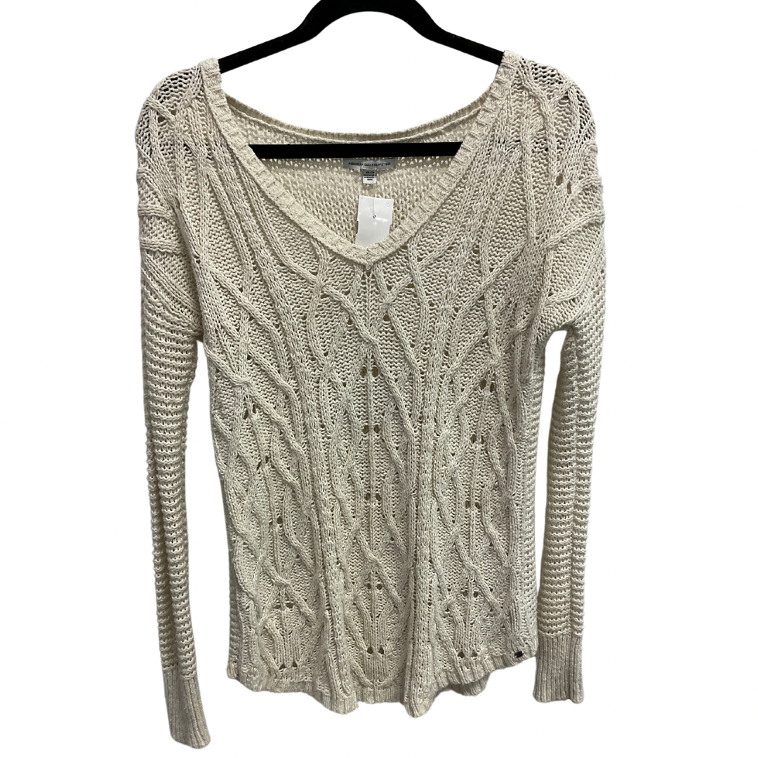 Sweater By American Eagle In Cream, Size: Xs