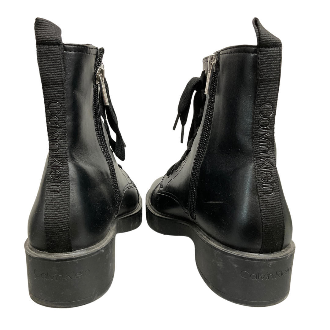 Boots Combat By Calvin Klein In Black, Size: 7