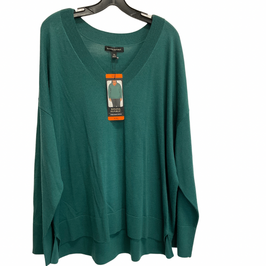 Top Long Sleeve By Banana Republic In Green, Size: Xxl