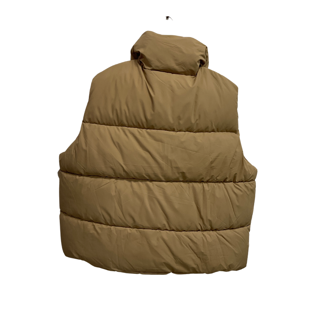 Vest Puffer & Quilted By Clothes Mentor In Tan, Size: 3x