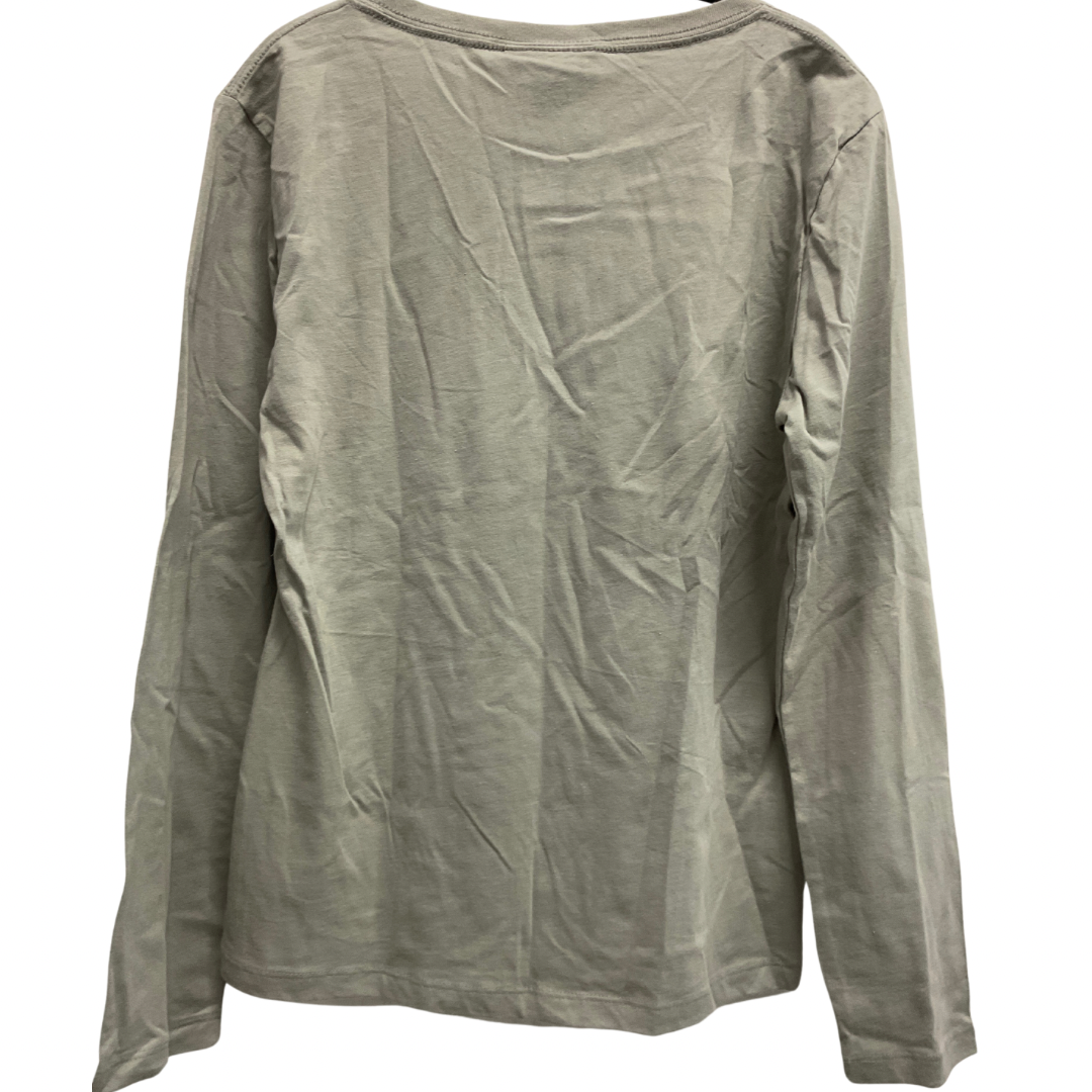 Top Long Sleeve By Clothes Mentor In Grey, Size: L