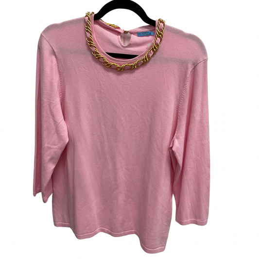 Sweater By J Mclaughlin In Pink, Size: Xl