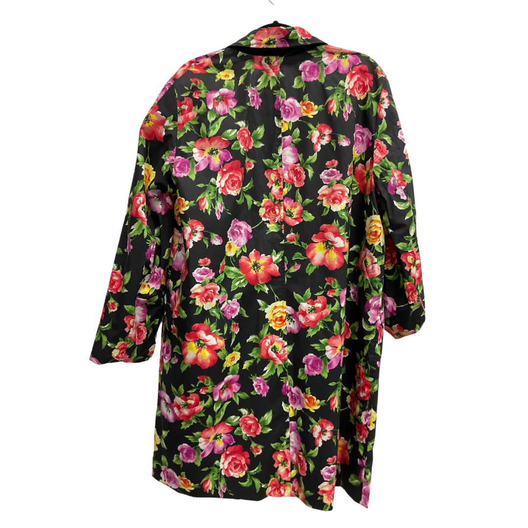 Coat Other By Jones New York In Floral Print, Size: L