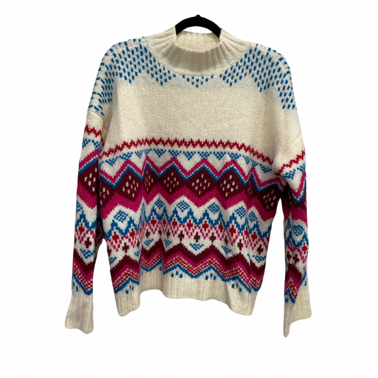 Sweater By Loft In Multi-colored, Size: L