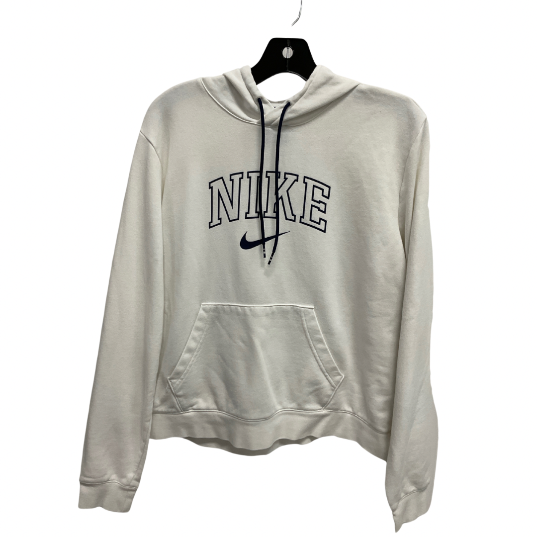 Athletic Sweatshirt Hoodie By Nike Apparel In White, Size: Xl