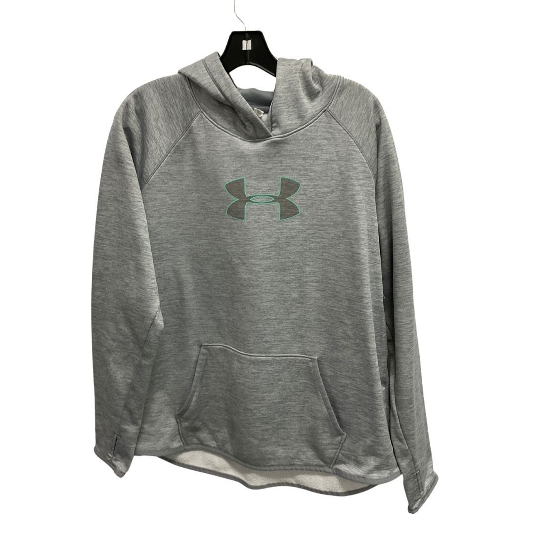 Athletic Sweatshirt Hoodie By Under Armour In Grey, Size: Xl