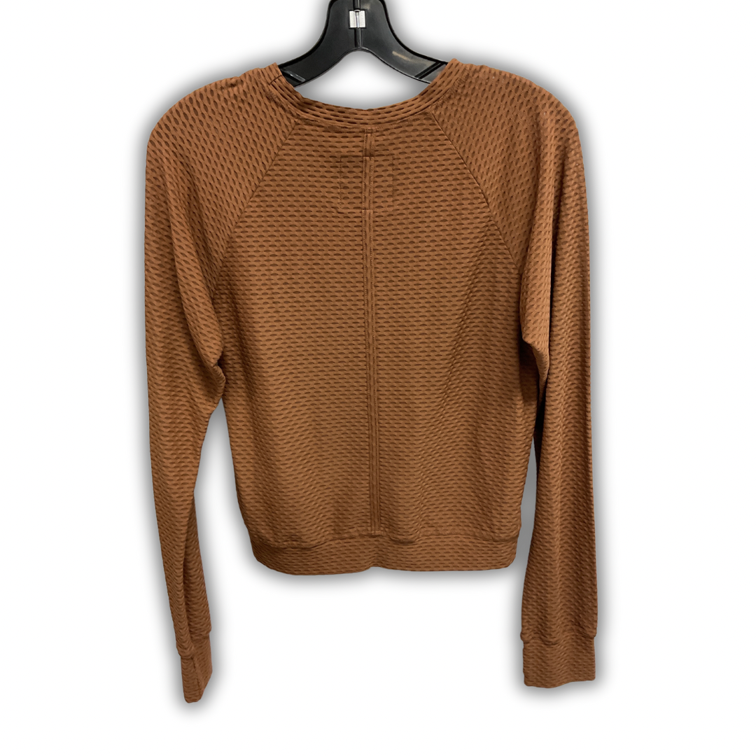 Athletic Top Long Sleeve Crewneck By Cma In Brown, Size: Xs