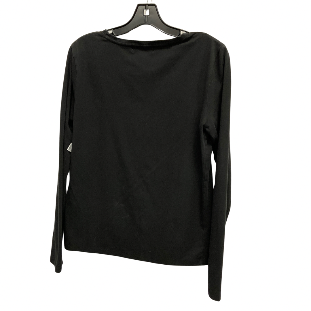 Top Long Sleeve Basic By Michael By Michael Kors In Black, Size: L