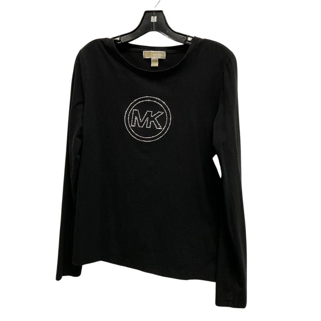 Top Long Sleeve Basic By Michael By Michael Kors In Black, Size: L