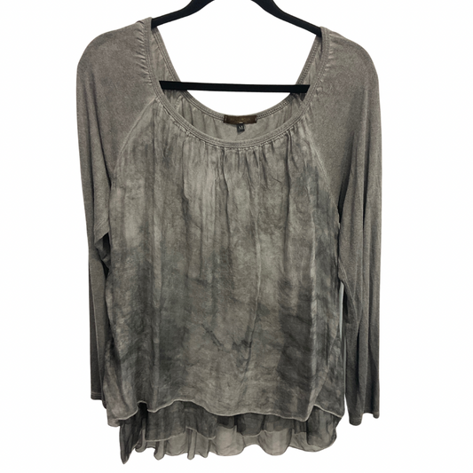 Top Long Sleeve By Clothes Mentor In Grey, Size: M