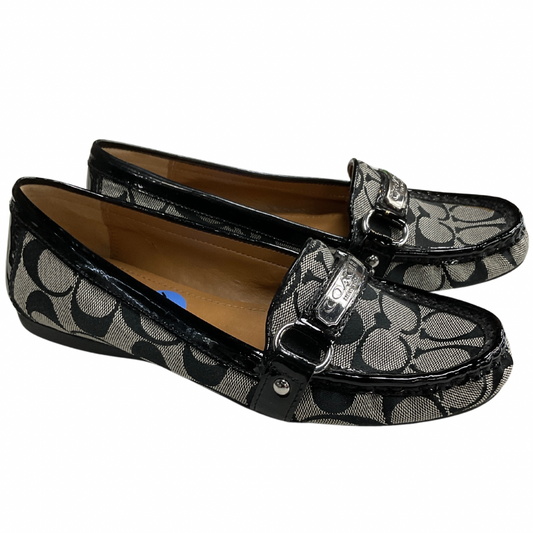 Shoes Designer By Coach In Black & Grey, Size: 6.5