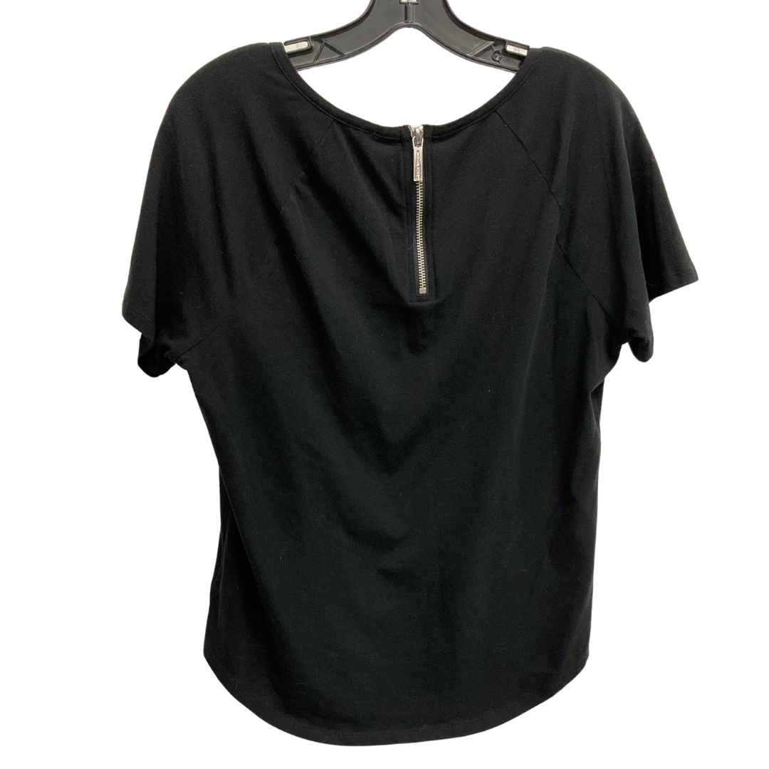 Top Short Sleeve By Michael Kors In Black, Size: L