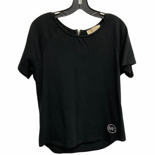 Top Short Sleeve By Michael Kors In Black, Size: L