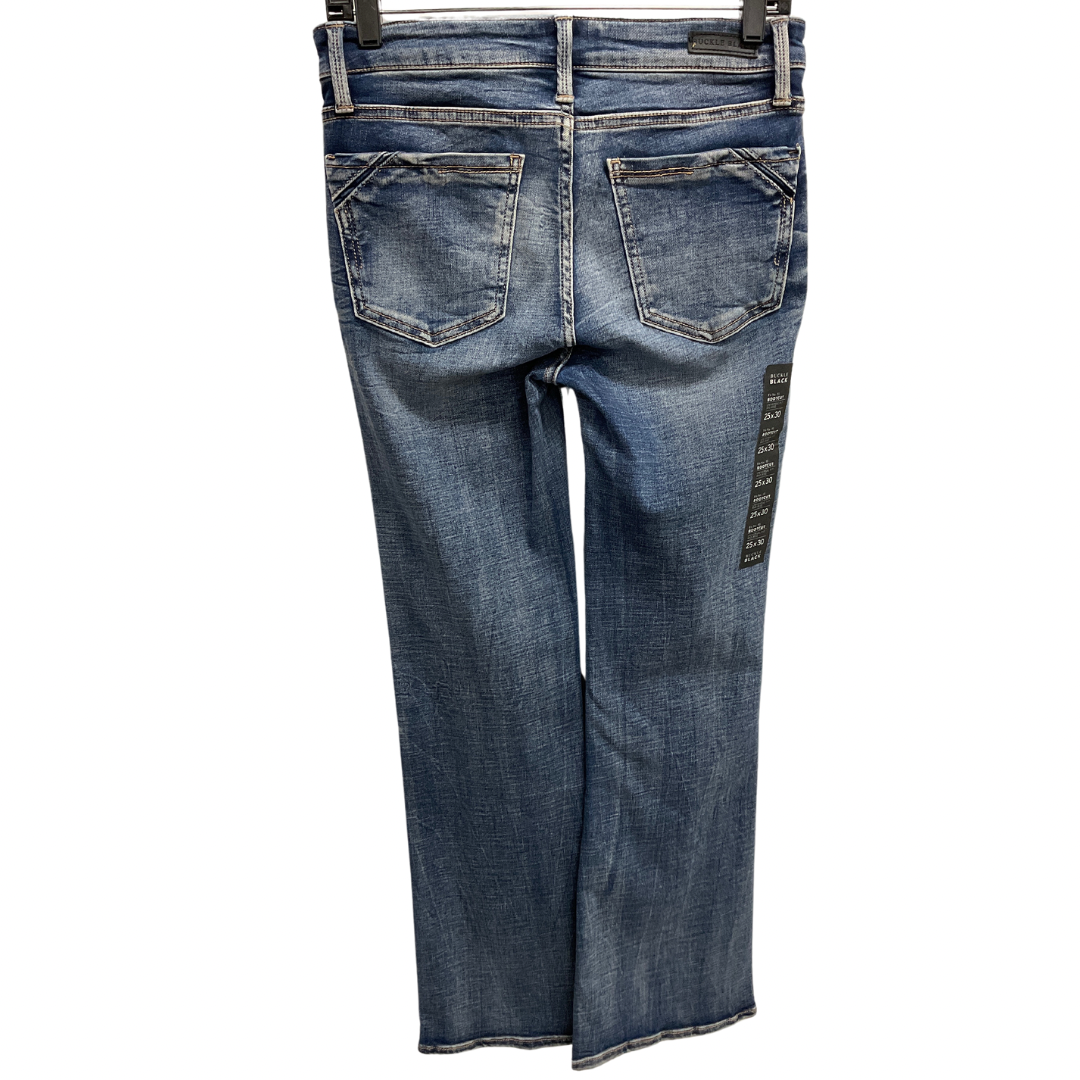 Jeans Boot Cut By Buckle Black In Blue Denim, Size: 0