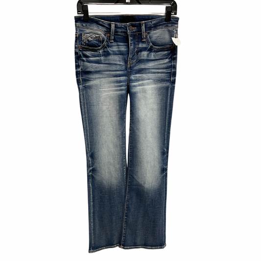 Jeans Boot Cut By Buckle Black In Blue Denim, Size: 0