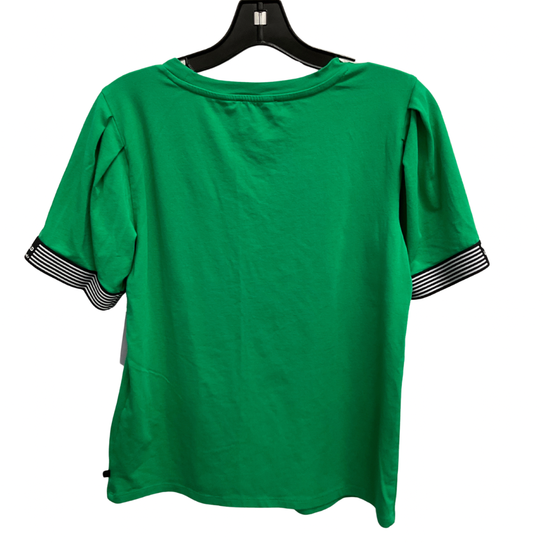 Top Short Sleeve Designer By Karl Lagerfeld In Green, Size: Sp