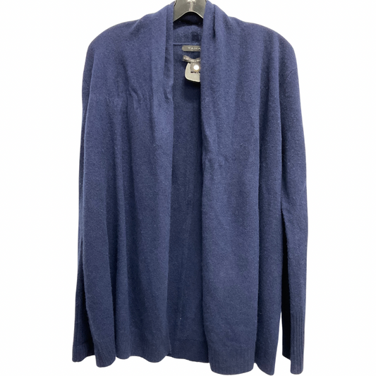 Cardigan Designer By Tahari By Arthur Levine In Navy, Size: M