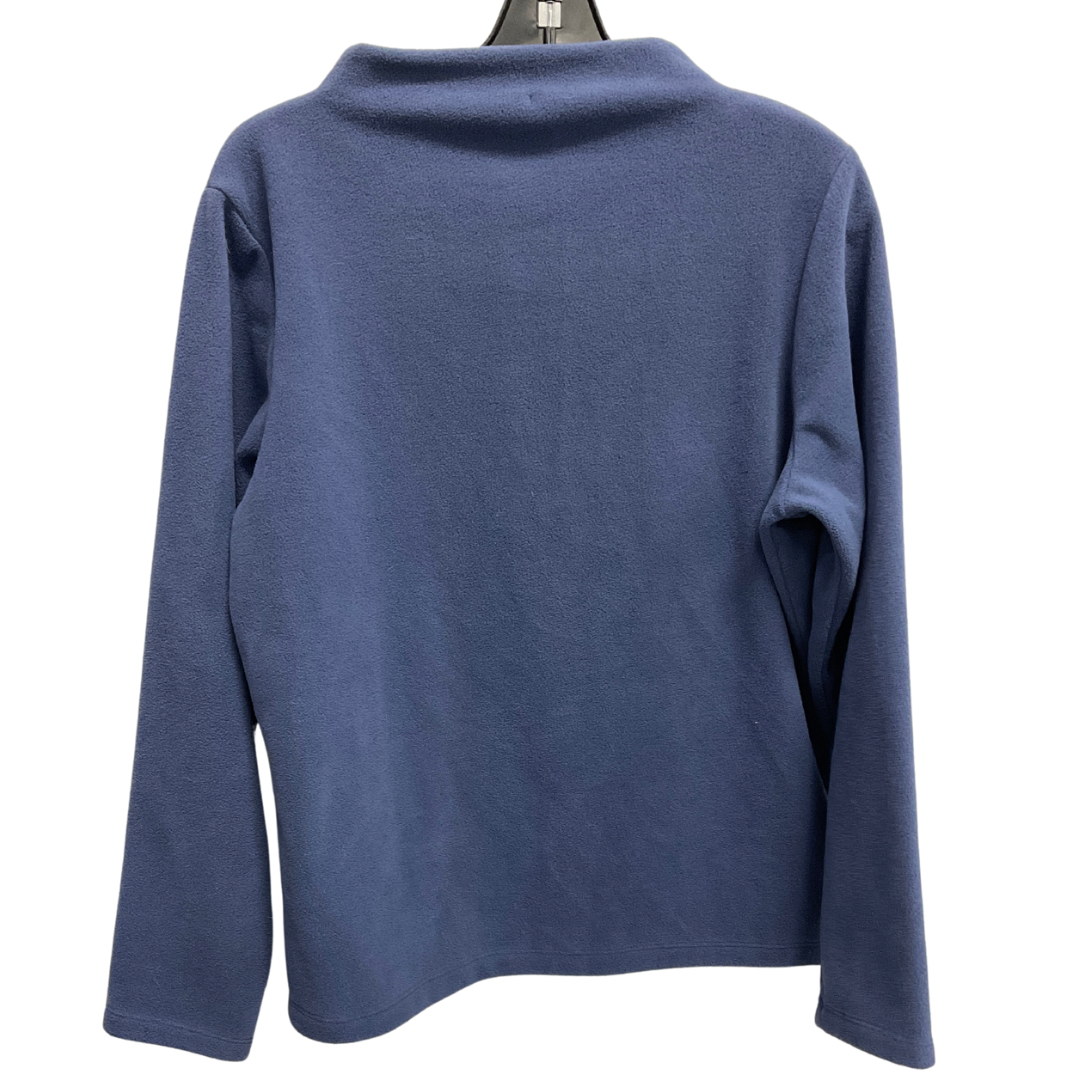 Sweatshirt Crewneck By Denim And Company In Blue, Size: M