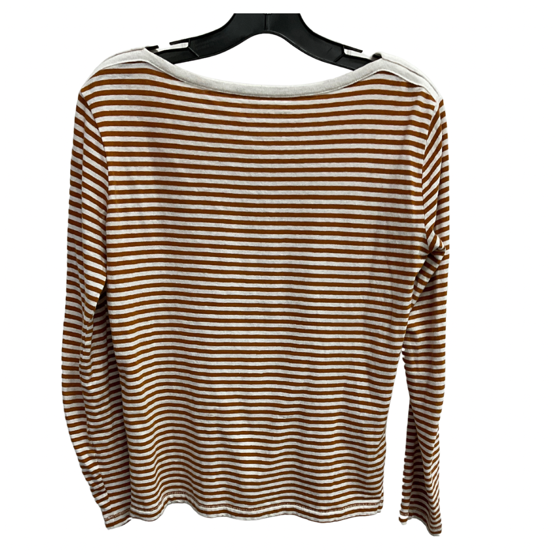 Top Long Sleeve By Free Assembly In Striped Pattern, Size: S