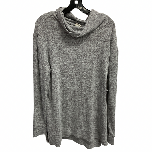 Top Long Sleeve By A New Day In Grey, Size: L