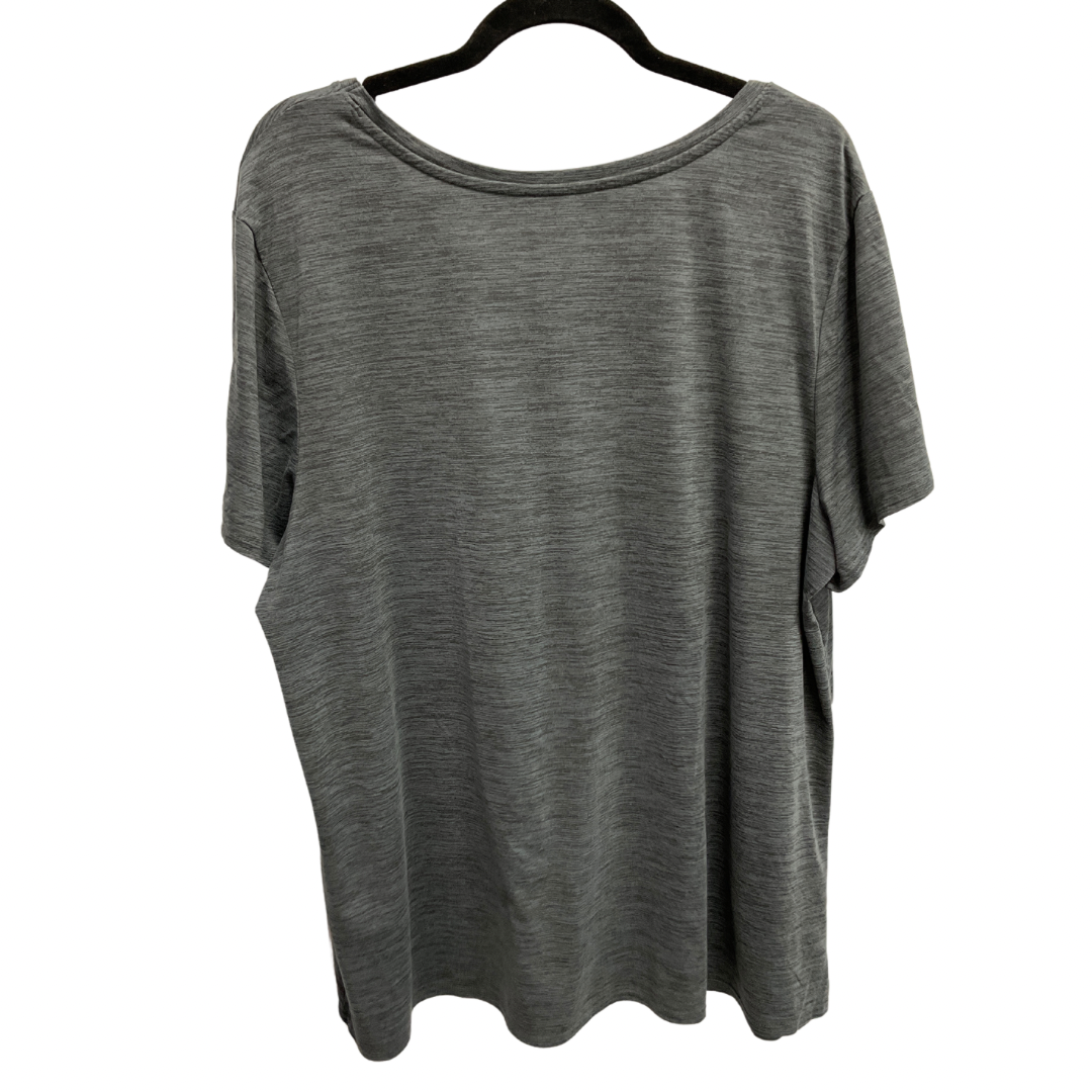 Top Short Sleeve Basic By Amazon Essentials In Grey, Size: 2x