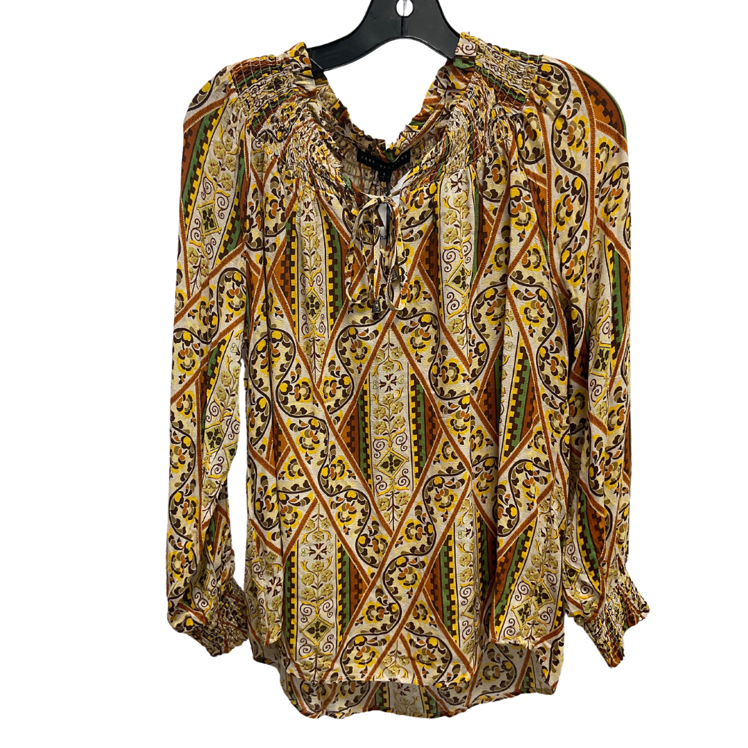 Top Long Sleeve By Jane And Delancey In Multi-colored, Size: L