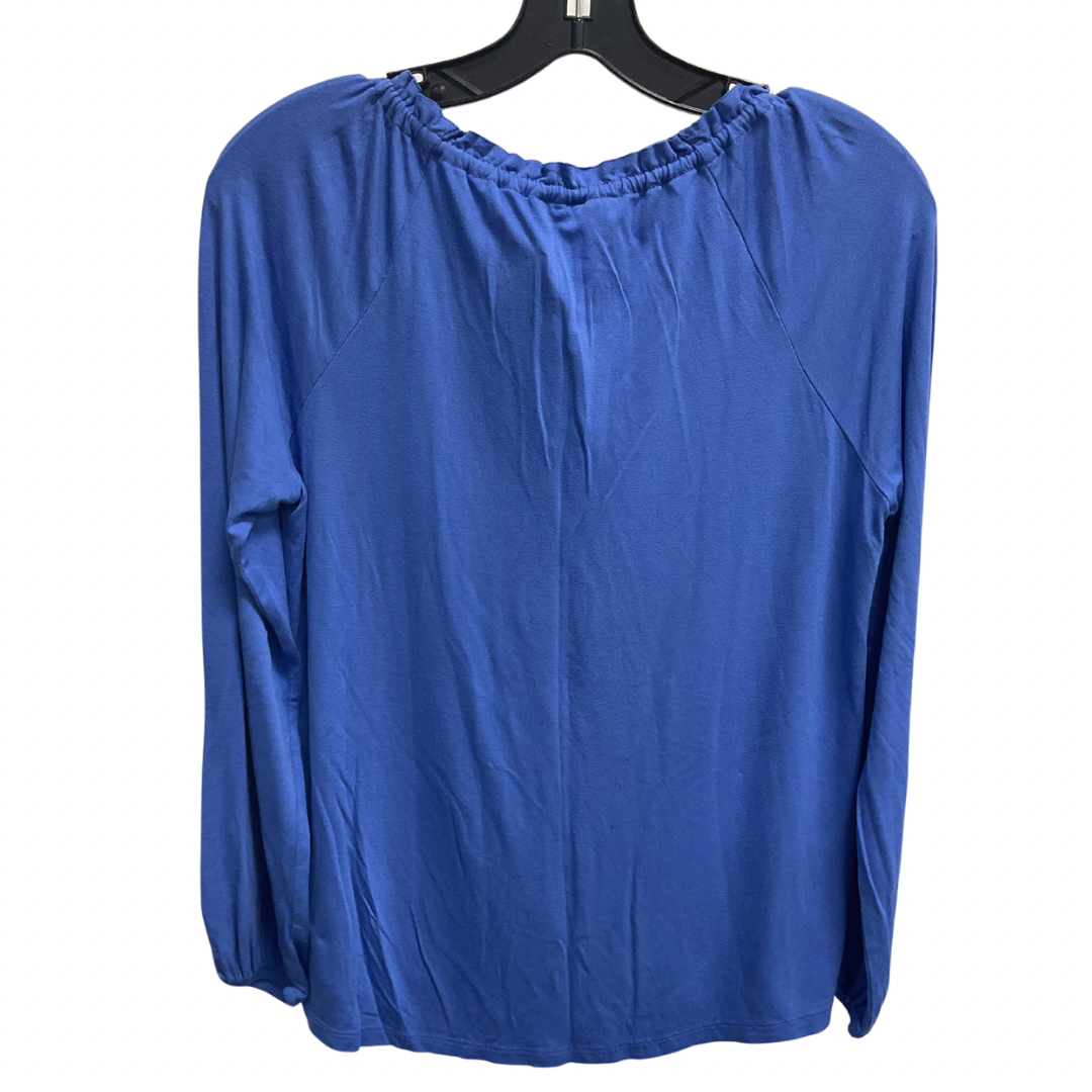 Top Long Sleeve By Chicos In Blue, Size: S