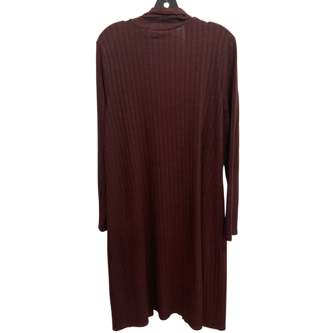 Cardigan By Lisa Rinna In Maroon, Size: L