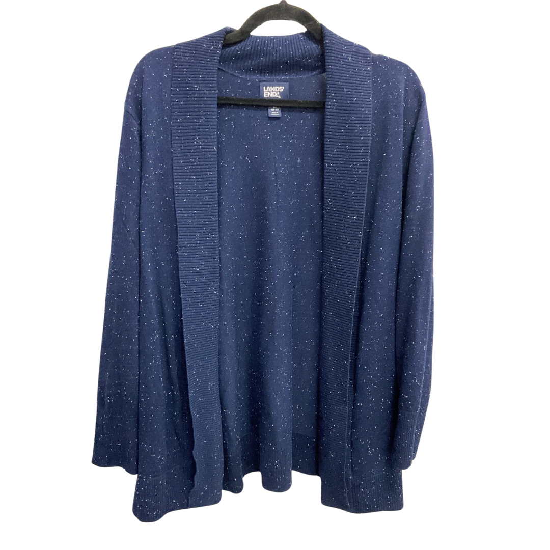 Cardigan By Lands End In Navy, Size: 1x