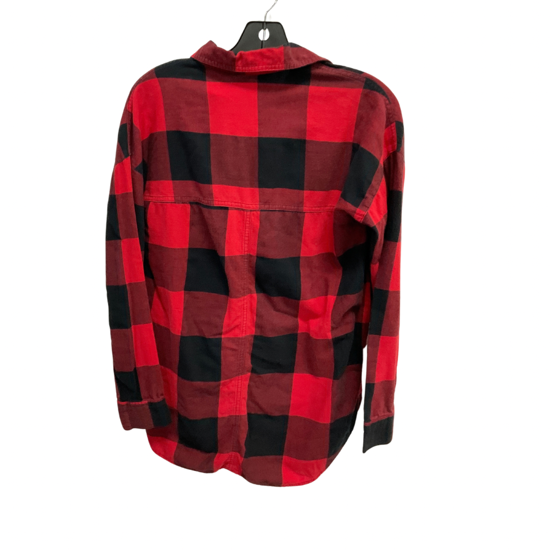 Top Long Sleeve By Old Navy In Black & Red, Size: Sp