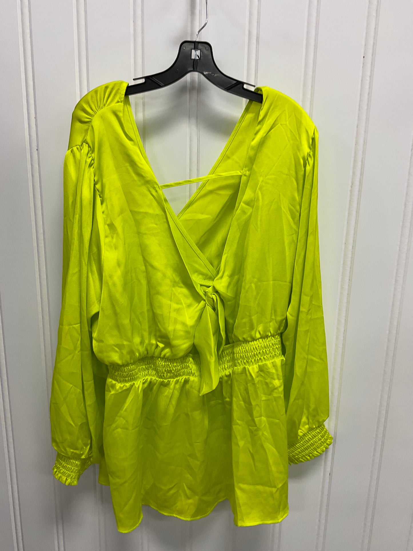 Top Long Sleeve By Torrid In Yellow, Size: 3x