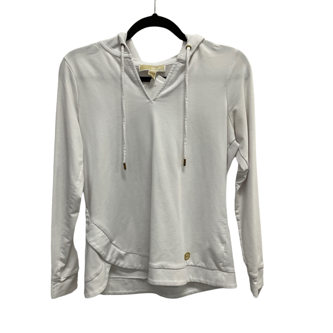 Top Long Sleeve By Michael By Michael Kors In White, Size: S