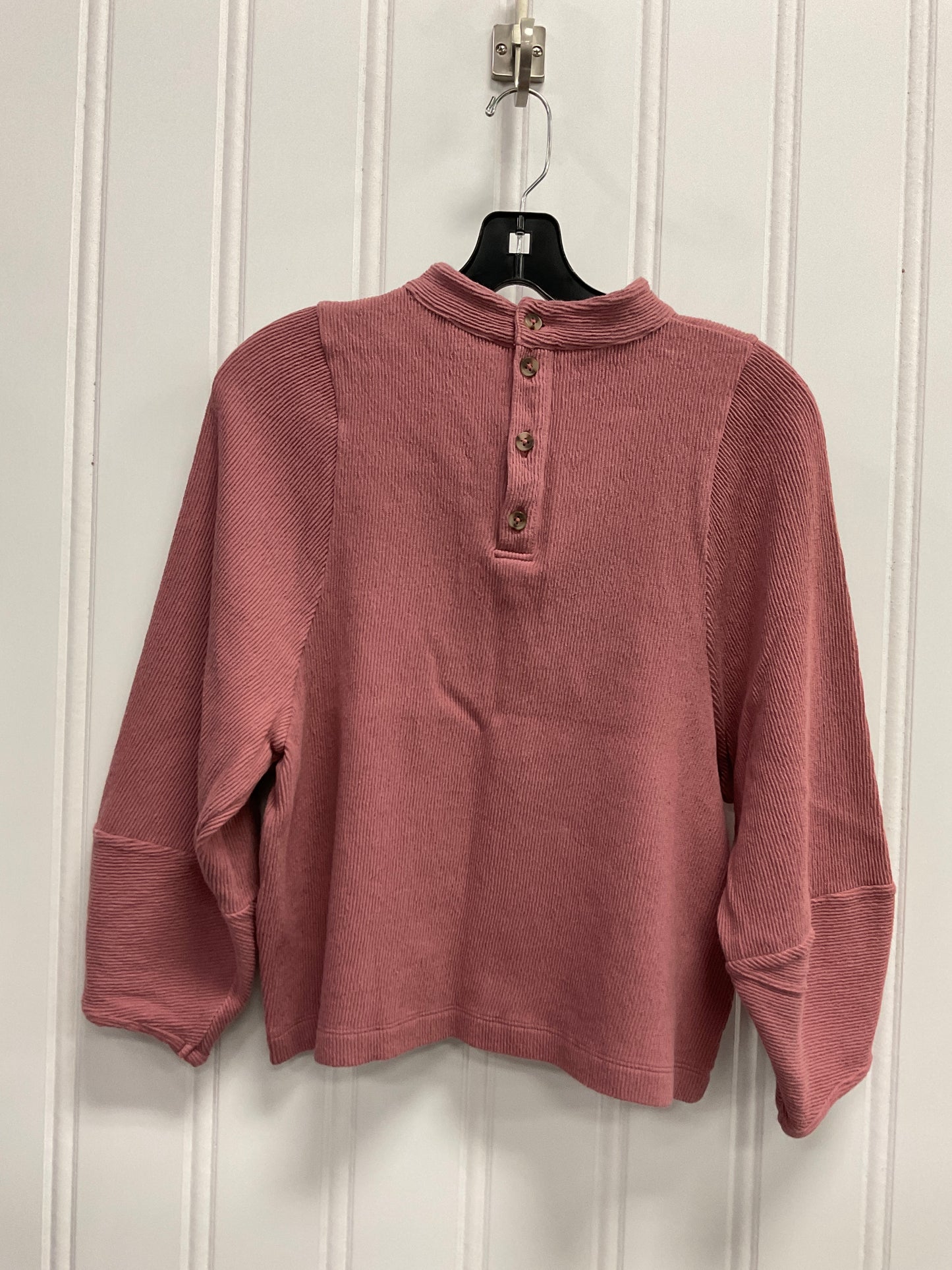 Top Long Sleeve By Madewell In Pink, Size: S