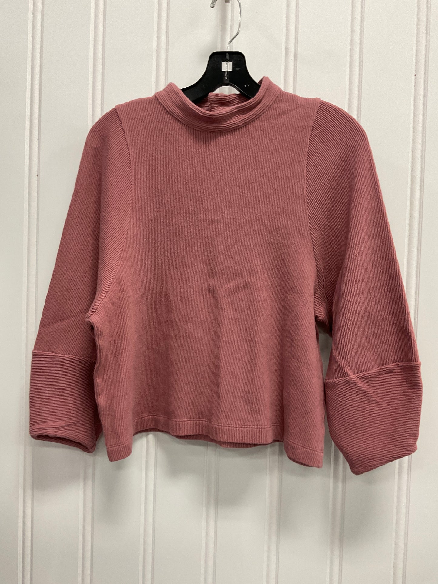 Top Long Sleeve By Madewell In Pink, Size: S