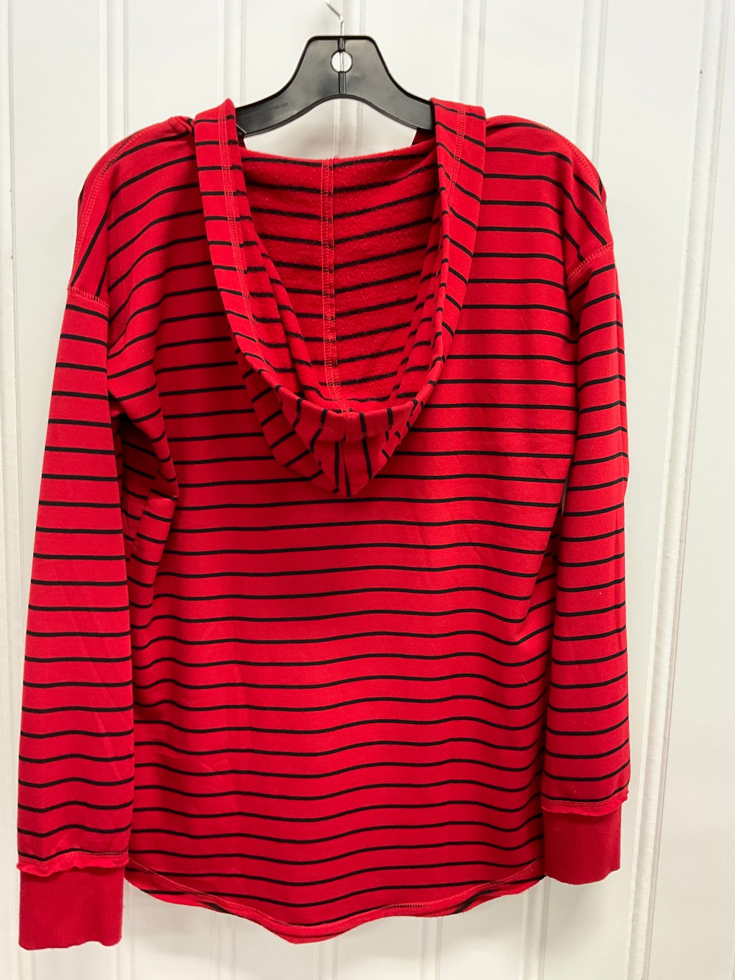 Top Long Sleeve By Maurices In Black & Red, Size: Xs