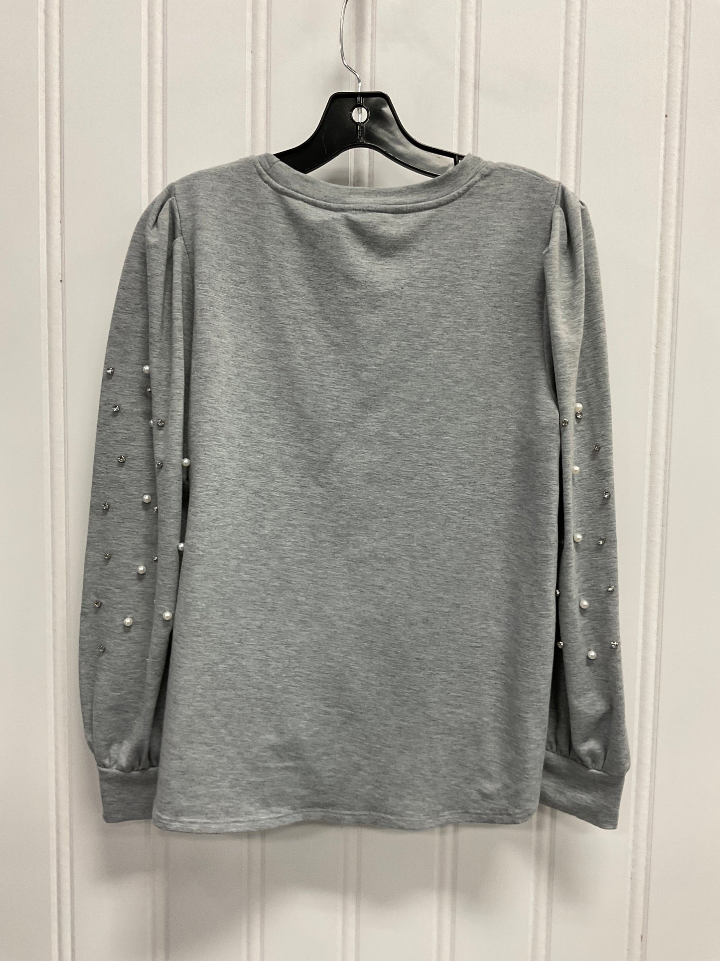 Top Long Sleeve By Clothes Mentor In Grey, Size: L