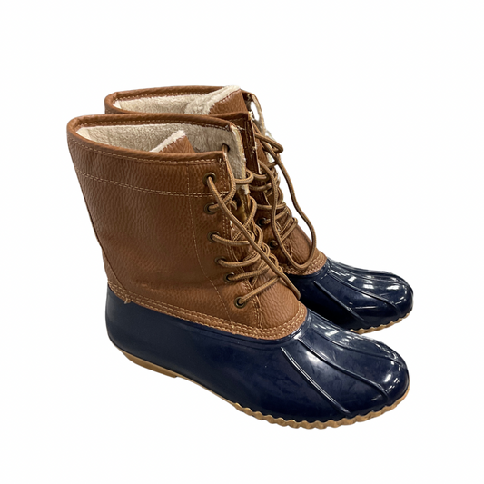 Boots Snow By Jbu By Jambu In Blue & Brown, Size: 8.5