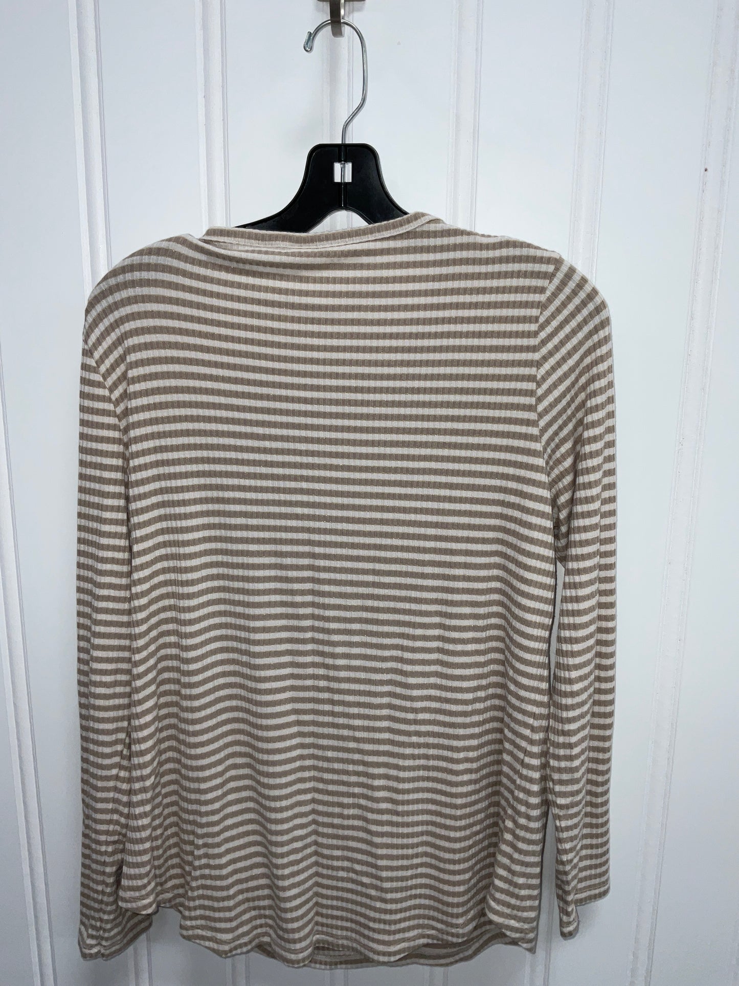 Top Long Sleeve Basic By Old Navy In Striped Pattern, Size: M