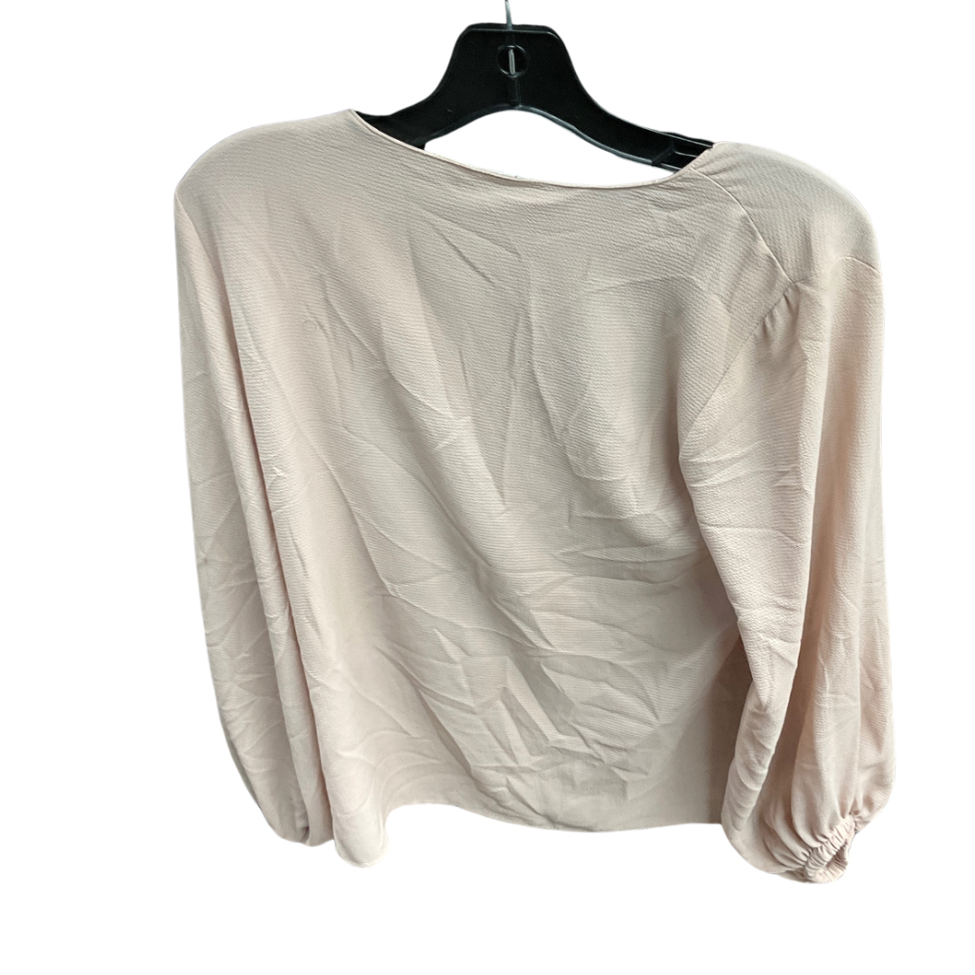 Top Long Sleeve By Lush In Beige, Size: S