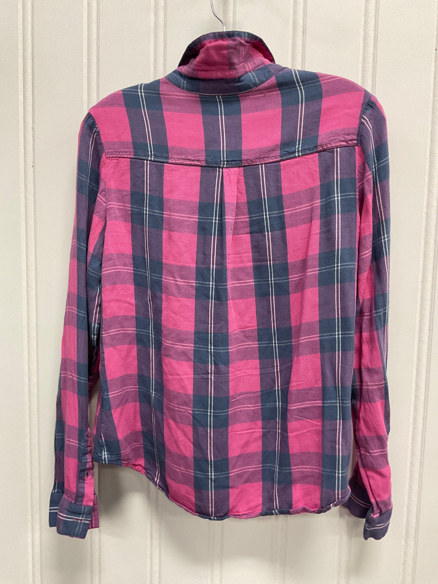 Top Long Sleeve By Clothes Mentor In Blue & Pink, Size: S