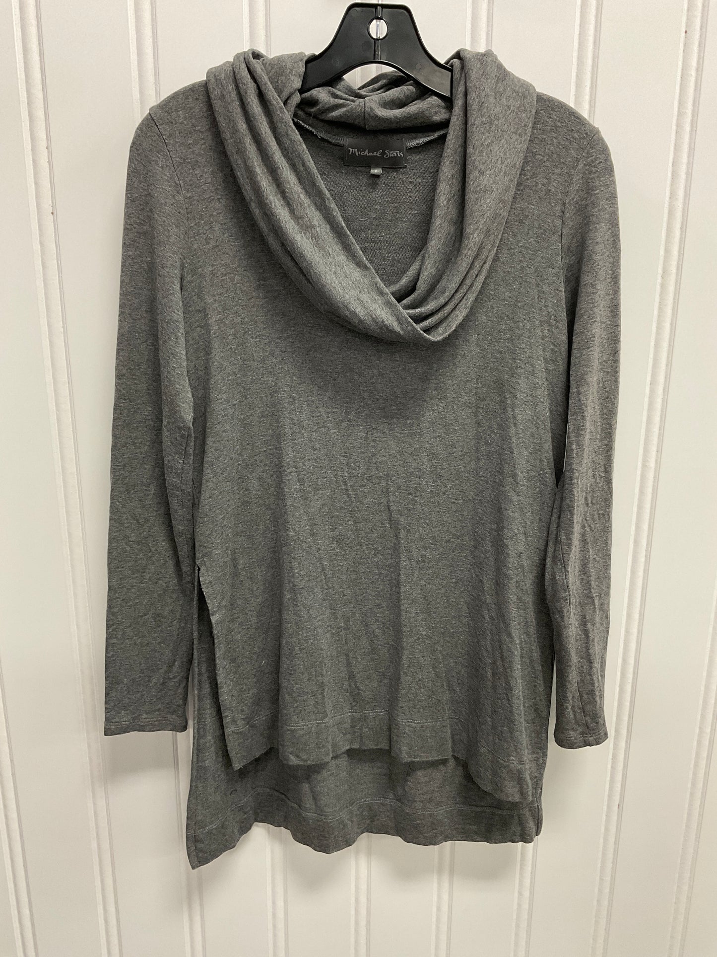 Top Long Sleeve By Michael Stars In Grey, Size: S