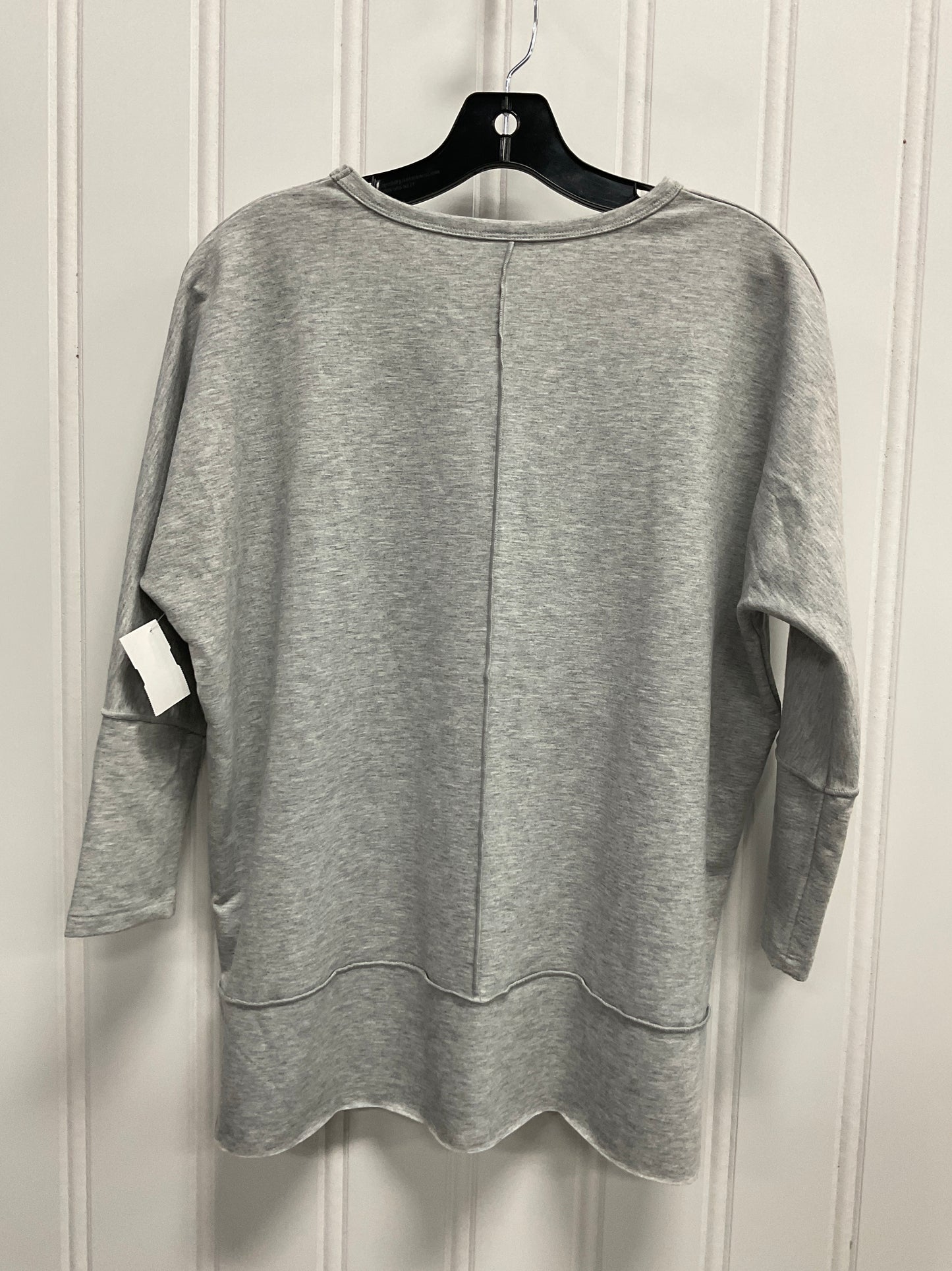 Top Long Sleeve Basic By Spanx In Grey, Size: Xs