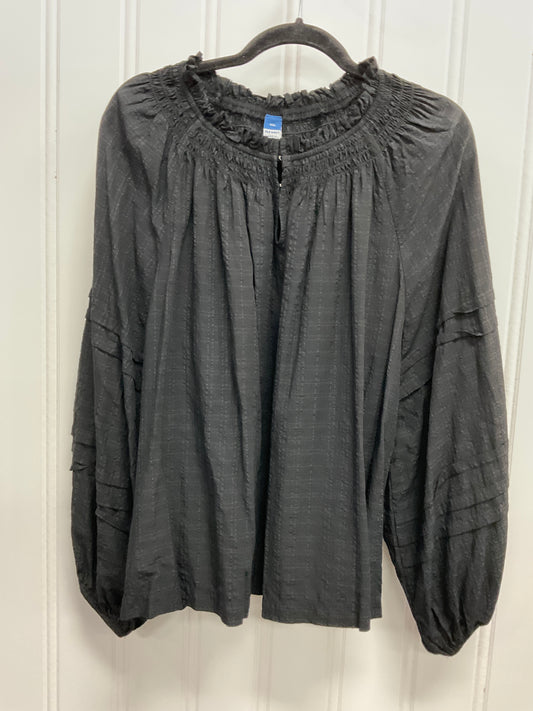 Top Long Sleeve By Old Navy In Black, Size: Xxl