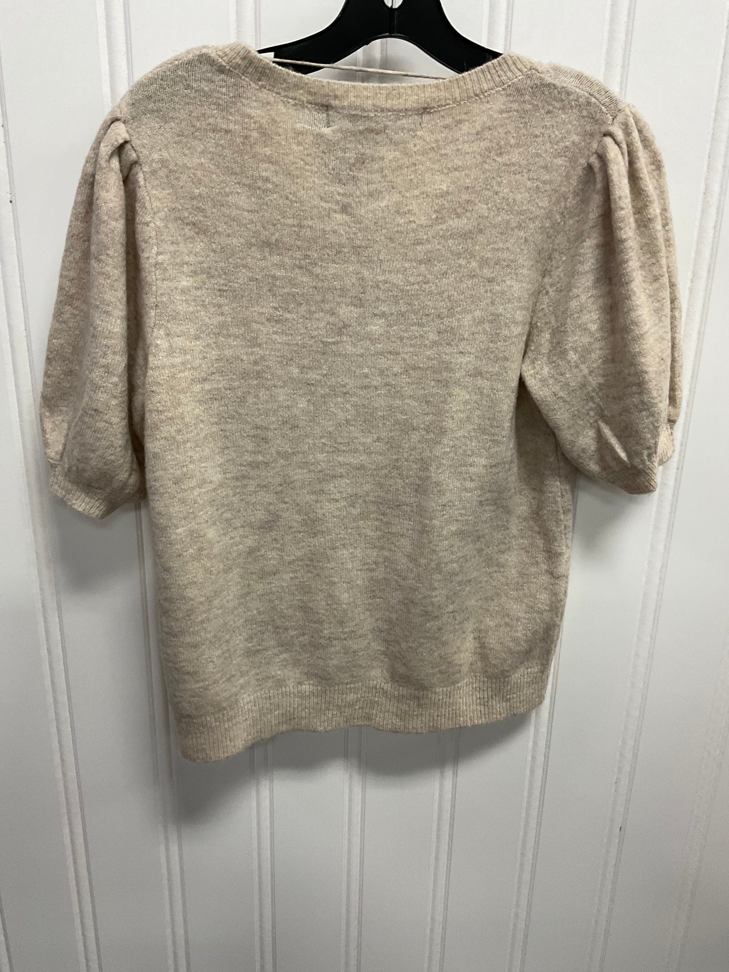 Sweater Short Sleeve By Vero Moda In Beige, Size: M