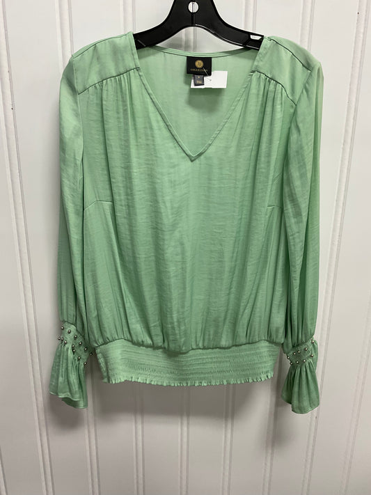 Top Long Sleeve By Jm Collections In Green, Size: S