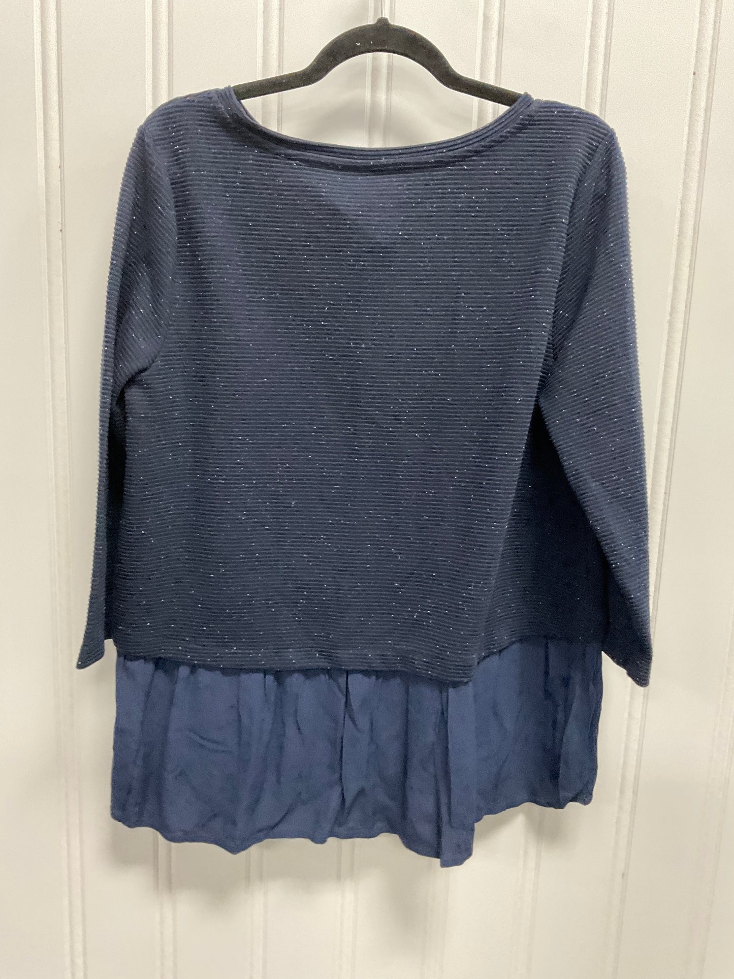 Top Long Sleeve By Loft In Navy, Size: L