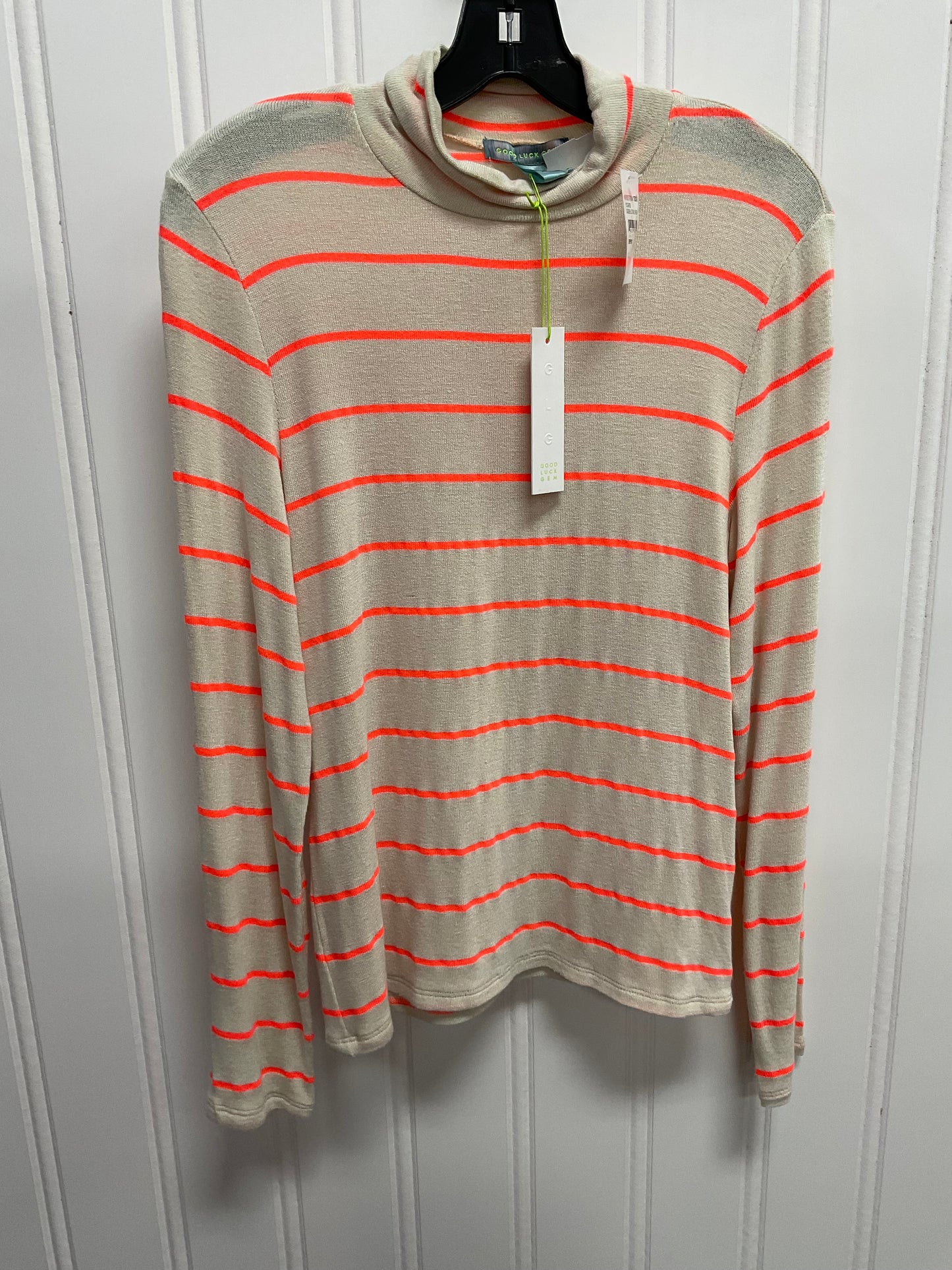 Top Long Sleeve By Good Luck Gem In Striped Pattern, Size: Xl